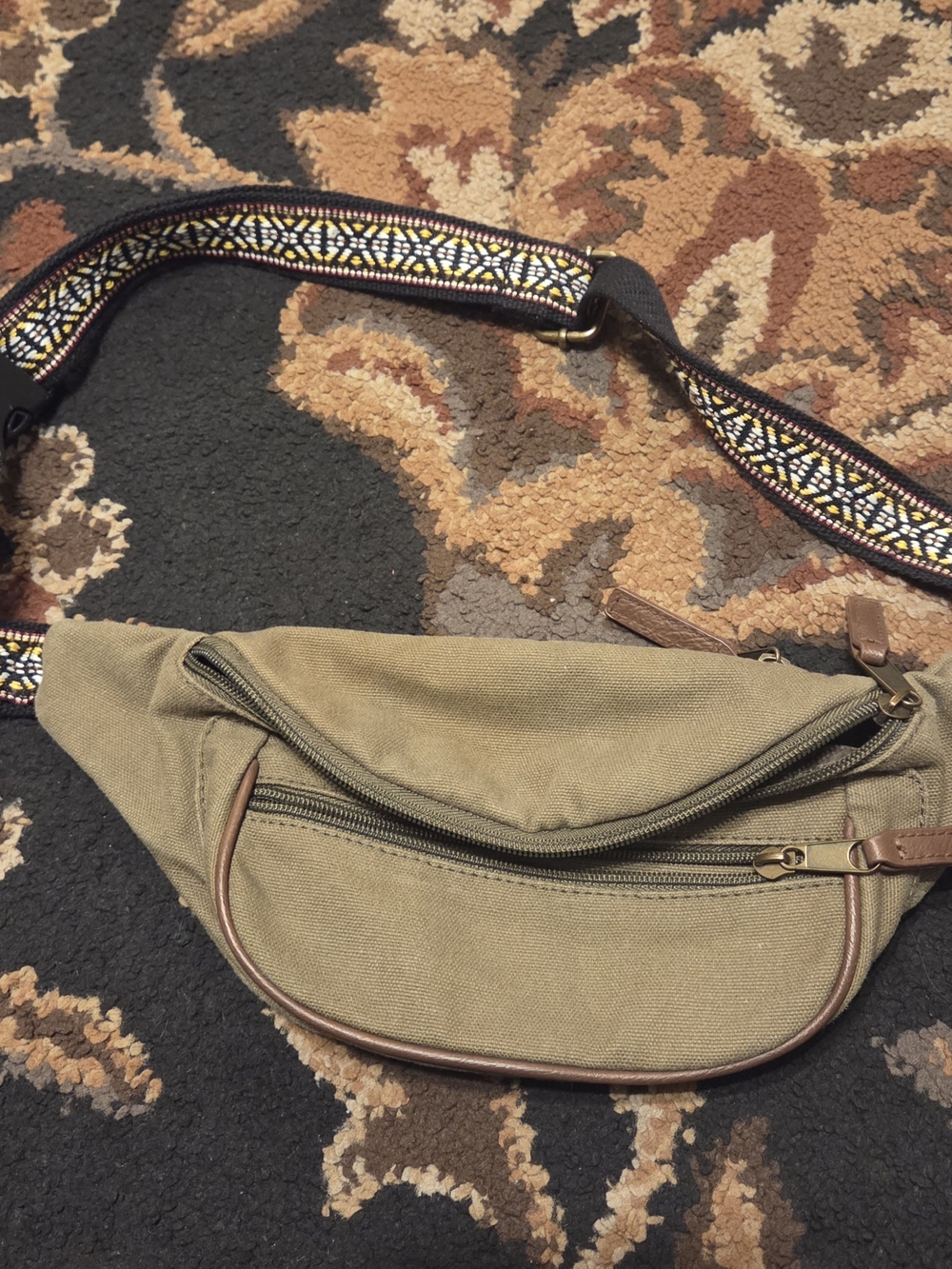 *LAST CHANCE* Canvas Waist Pack — Olive Green Fanny Pack